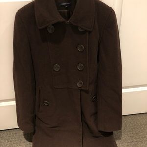 Boston Proper Brown Overcoat